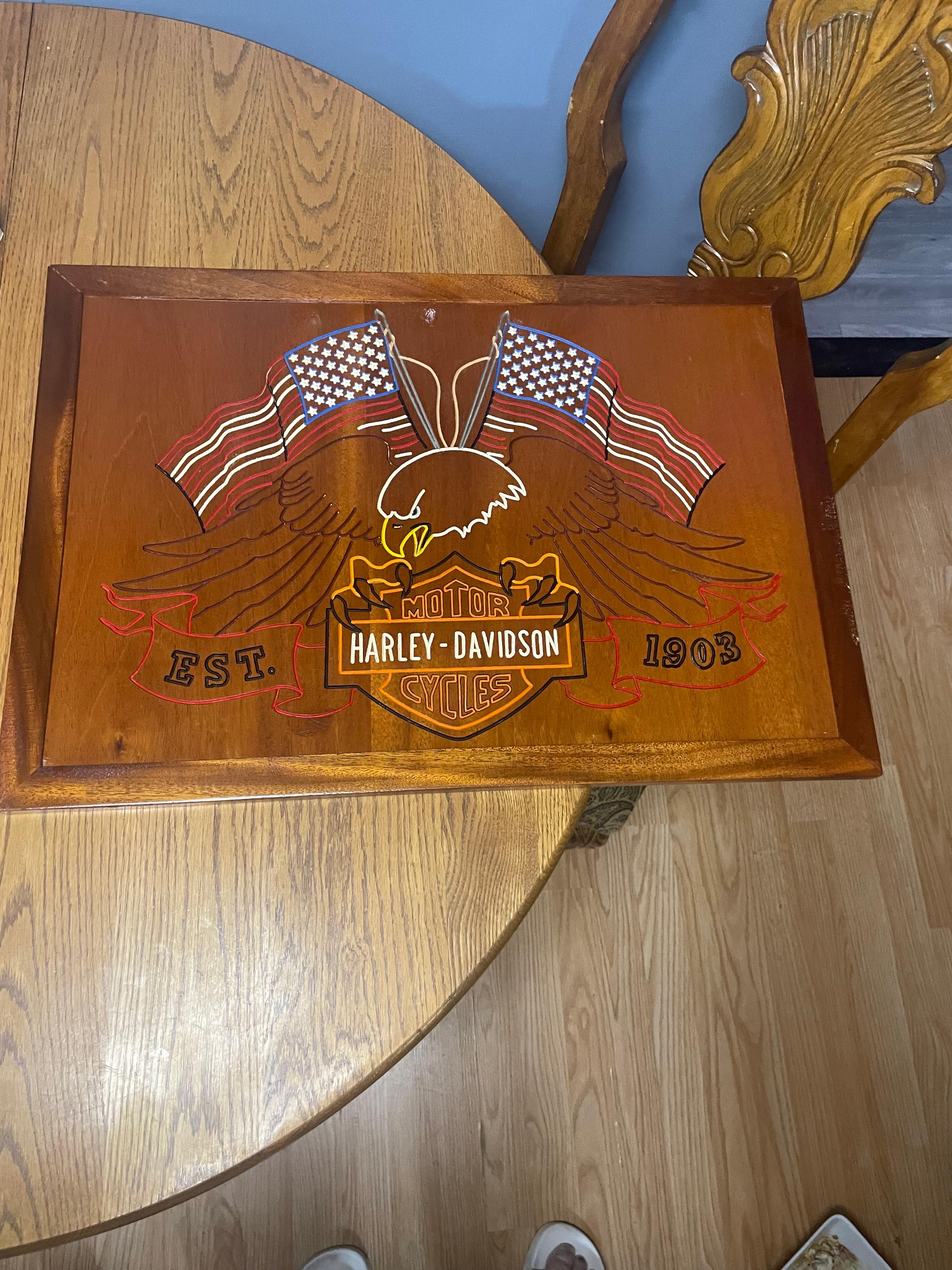 Photo of Hand made Harley Davidson sign