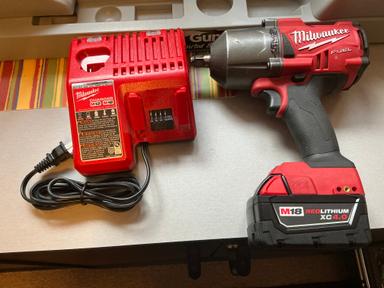 Photo of Millwaukee 2767 high output 1/2 “ impact with battery and charger - 2