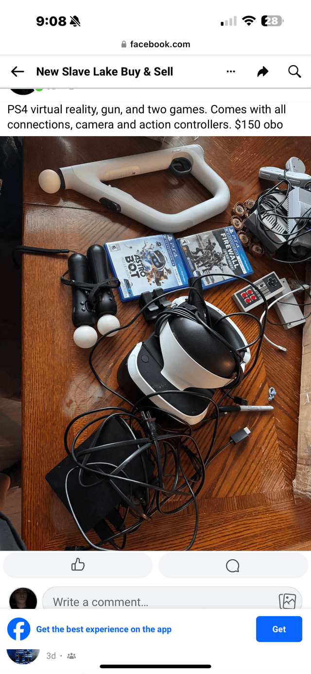 Photo of PS4 Virtual reality system 