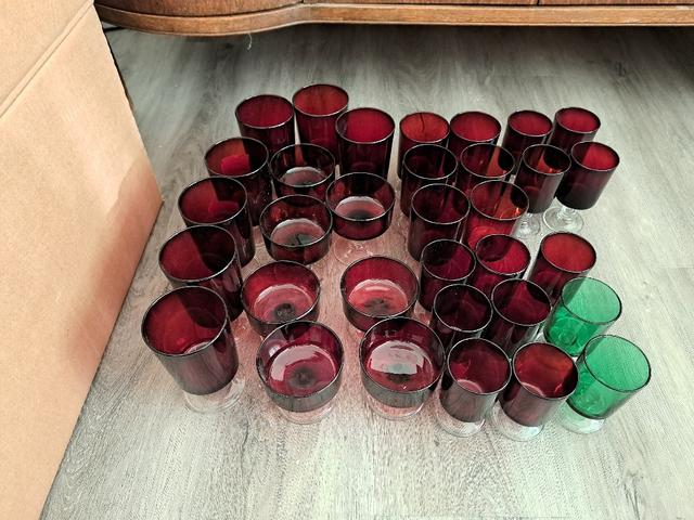 Photo of Vintage Red Glass