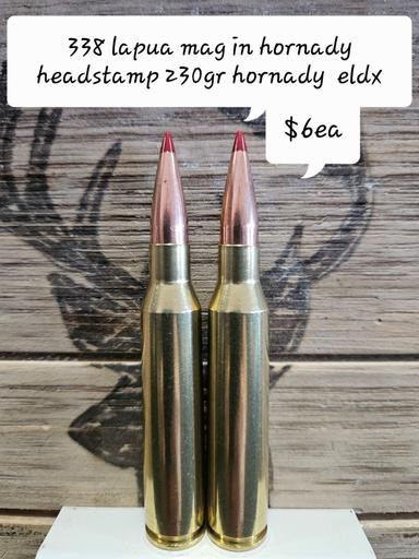 Photo of F/s 338 lapua mag 230gr hornady eldx  - 1