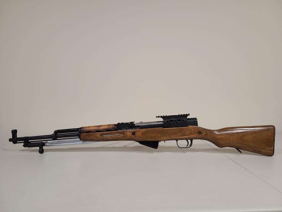 Photo of 1954 Russian SKS Izhevsk,matching numbers (all but mag),  laminate, Choate tool scope mount. 