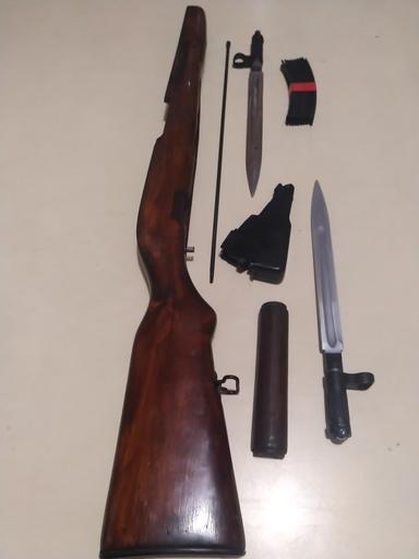 Photo of SKS parts. - 1