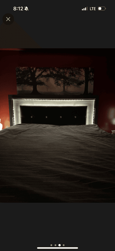 Photo of Queen headboard and frame LED lights  - 2