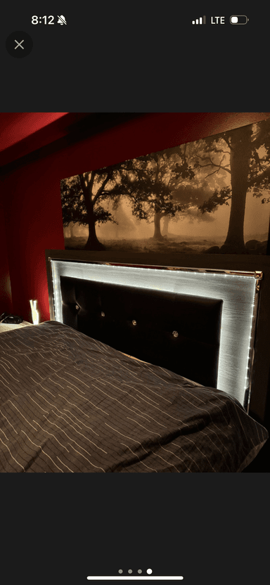 Photo of Queen headboard and frame LED lights  - 1