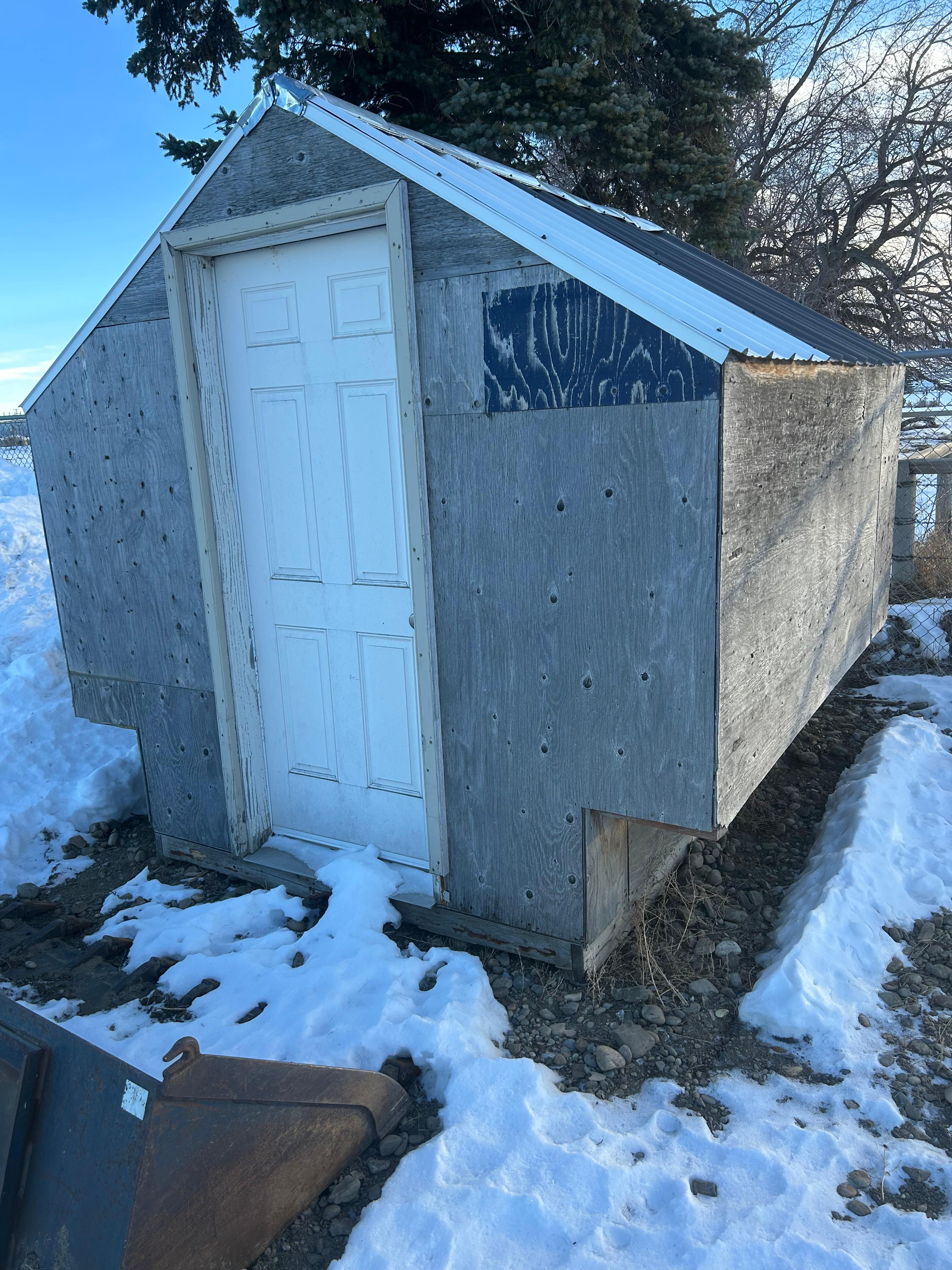 Photo of Ice fishing shack