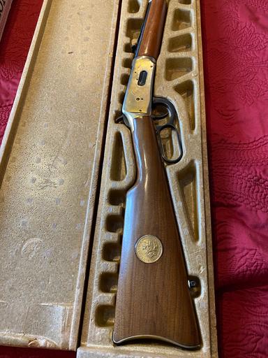 Photo of Winchester Model 1894 "Klondike" Commemorative 30-30 WIN unfired with ammo collector - 1