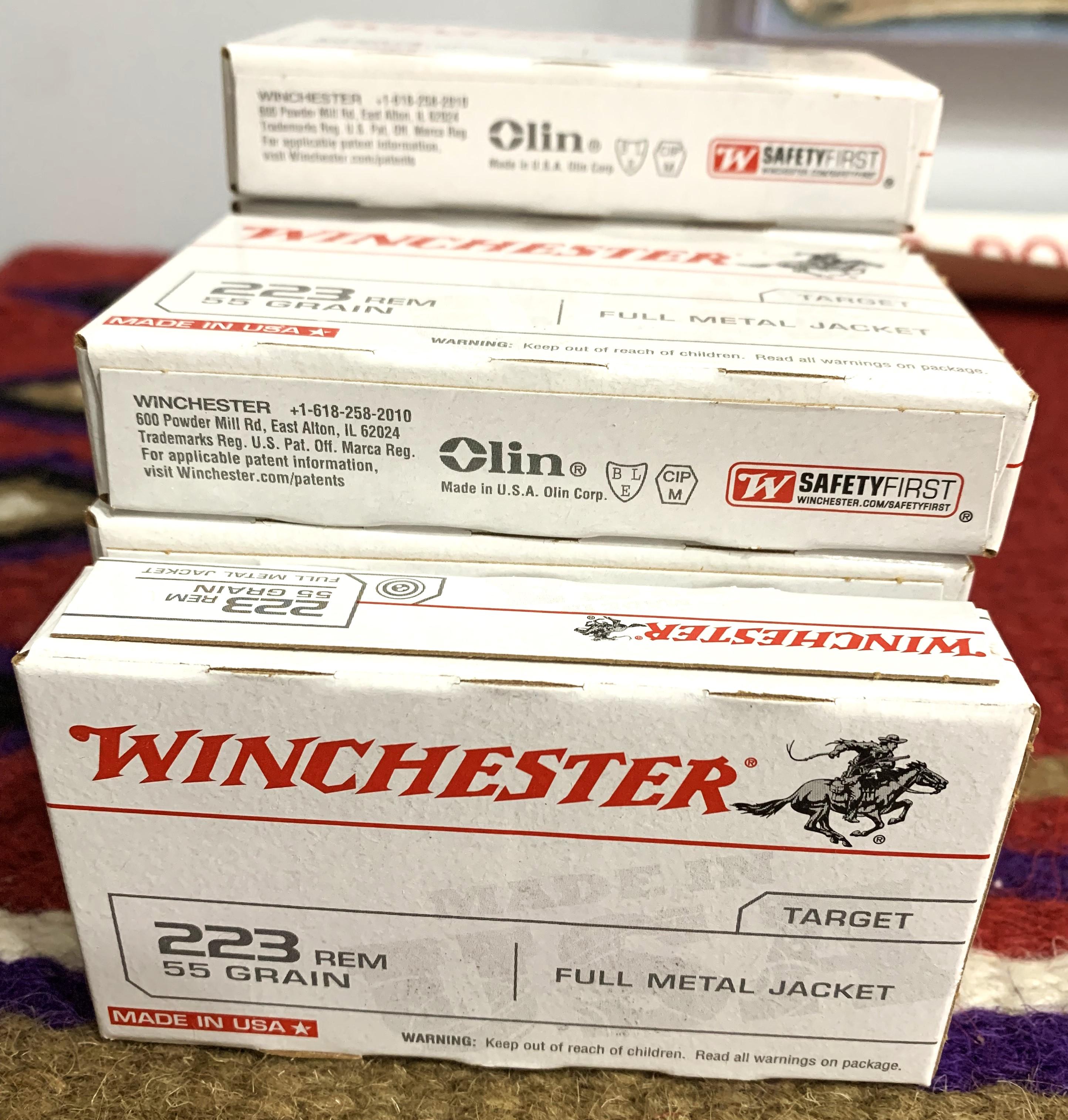 Photo of WINCHESTER .223 REM FACTORY TARGET AMMO