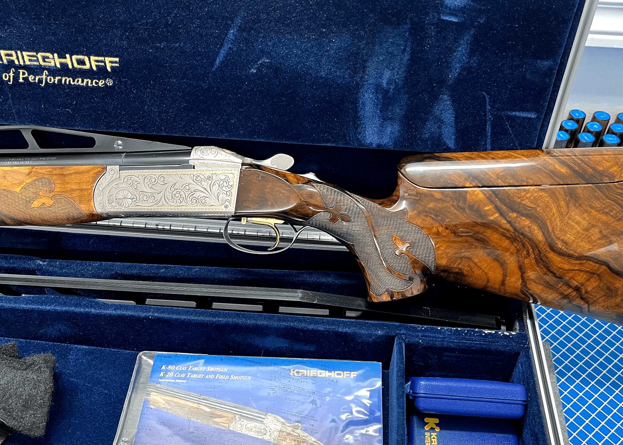 Photo of Krieghoff K80 Gold SuperScroll Trap Special 12GA Pro-Rib Un-Single 32"/34"