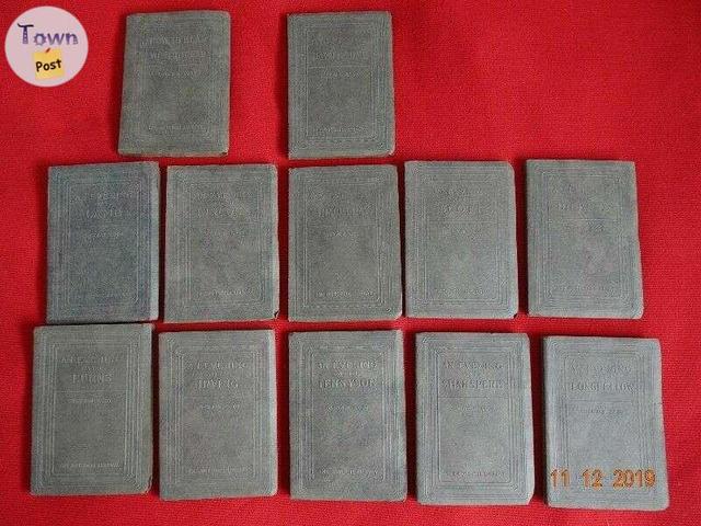 Photo of Sherwin Cody Books Nutshell Library Lot of 11 Longfellow Hawthor