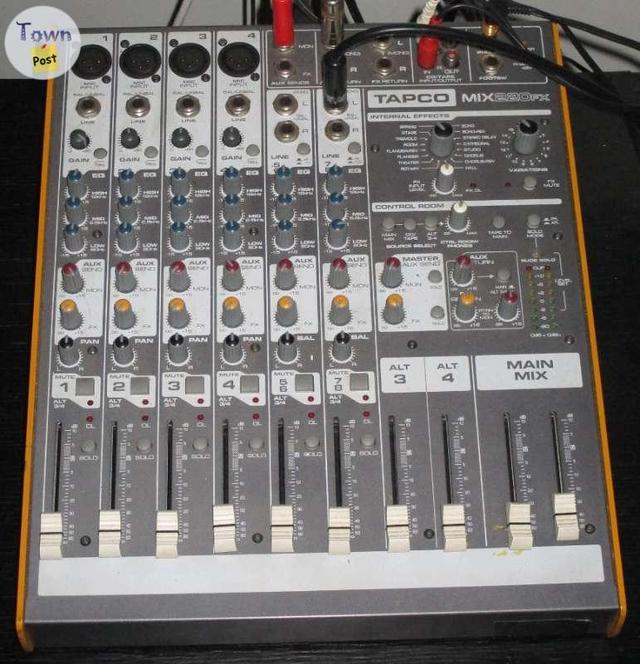 Photo of Tapco/Mackie 6-channel mixer $150