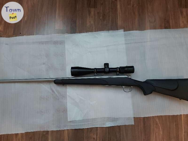 Photo of Stainless steel Remington model 700 300win mag 26 in barrel with vortex viper 6.5-20×50