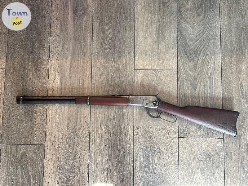 Photo of 1914 Winchester 1892 44 W.C.F Saddle Ring Carbine Rifle in Good condition with DCP mark