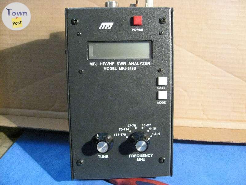 Photo of MFJ-249B VHF/HF swr analyzer ham radio