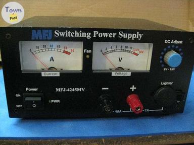 Photo of MFJ-4245MV SWITCHING POWER SUPPLY 45AMPS HAM RADIO OR CB RADIO - 1