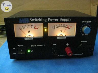 Photo of MFJ-4245MV SWITCHING POWER SUPPLY 45AMPS HAM RADIO OR CB RADIO - 2