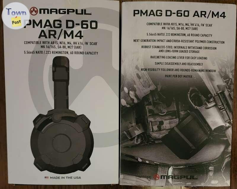 Photo of Magpul PMAG D-60 5.56 drum magazines RARE new D60 AR/M4 mags