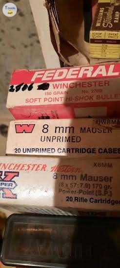 Photo of 8 mm Mauser,12 Guage, 25-06.,303&.22 CIL collector