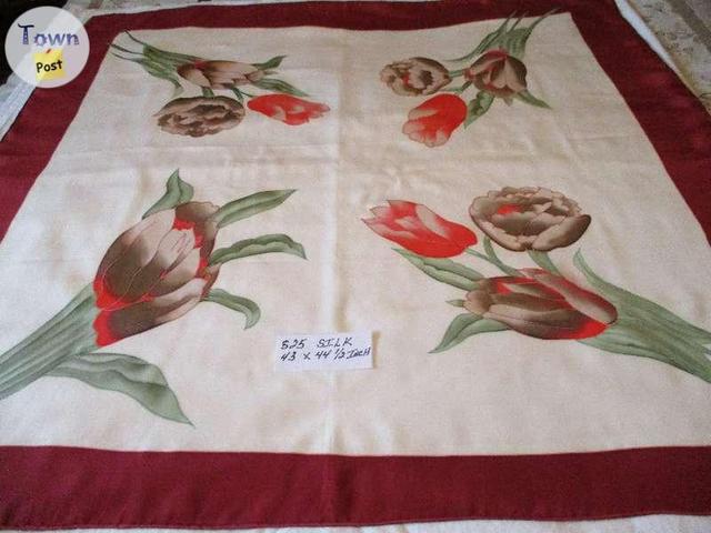 Photo of PRICE DROP to $20 Each ~ 3 UNIQUE ~ 100% SILK SCARVES