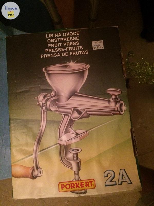 Photo of Porkert fruit press juicer manual