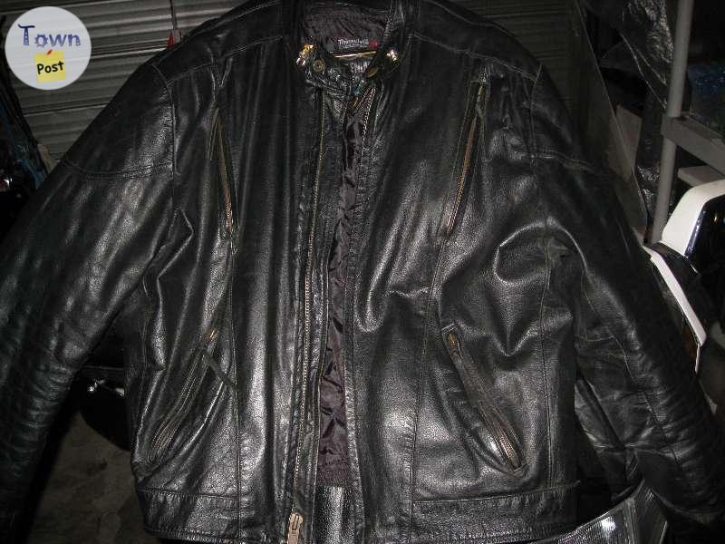 Photo of LEATHER MOTORCYCLE JACKET VEST & CHAPS ALL 