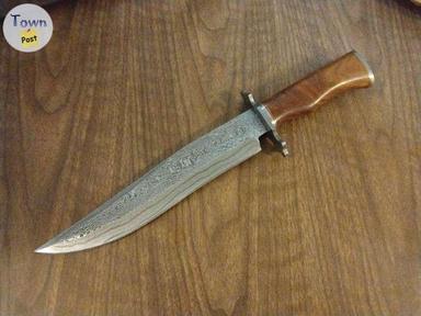 Photo of Handmade Damascus Steel 15.50 Inches Damascus Steel, Rose Wood Handle NEW $200 - 1