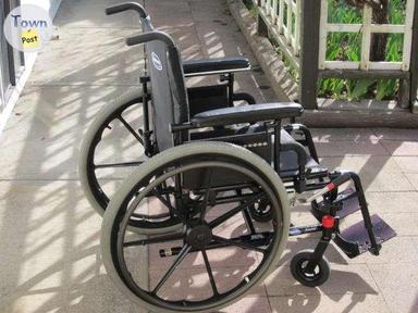 Photo of HIGH END 18" WIDE INVACARE PATRIOT HOSPITAL GRADE WHEELCHAIR FOR SALE - 1