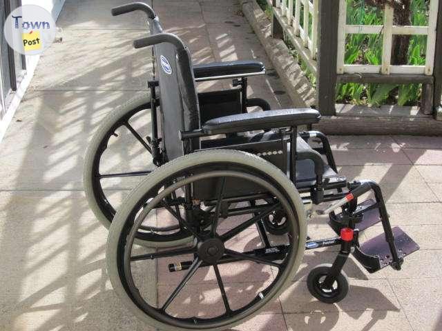 Photo of HIGH END 18" WIDE INVACARE PATRIOT HOSPITAL GRADE WHEELCHAIR FOR SALE