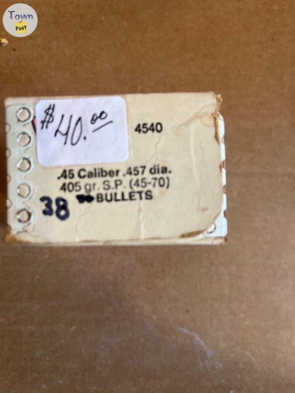 Photo of Winchester 45 cal bullets(.457)