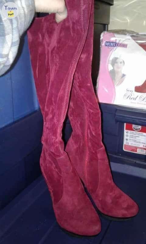 Photo of Red Suede boots