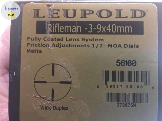 Price drop...NIB leupold rifleman 3x9x40 scope+intensifier kit+sunshade - 6 - 861257-1677113060_4