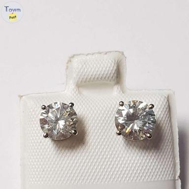 Photo of White Gold Moissanite Ear rings - 2