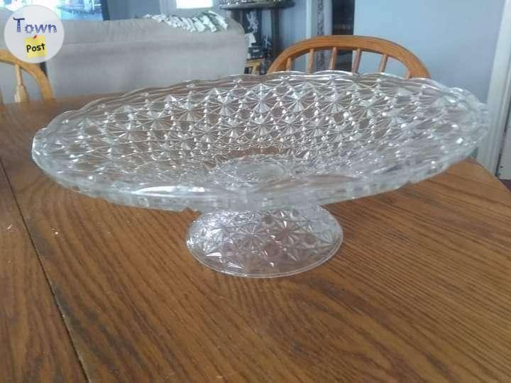 Photo of Crystal pedestal tray