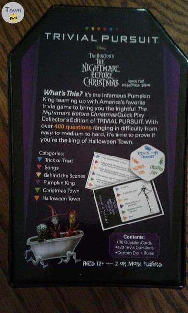 Photo of Nightmare before Christmas trivia game - 2