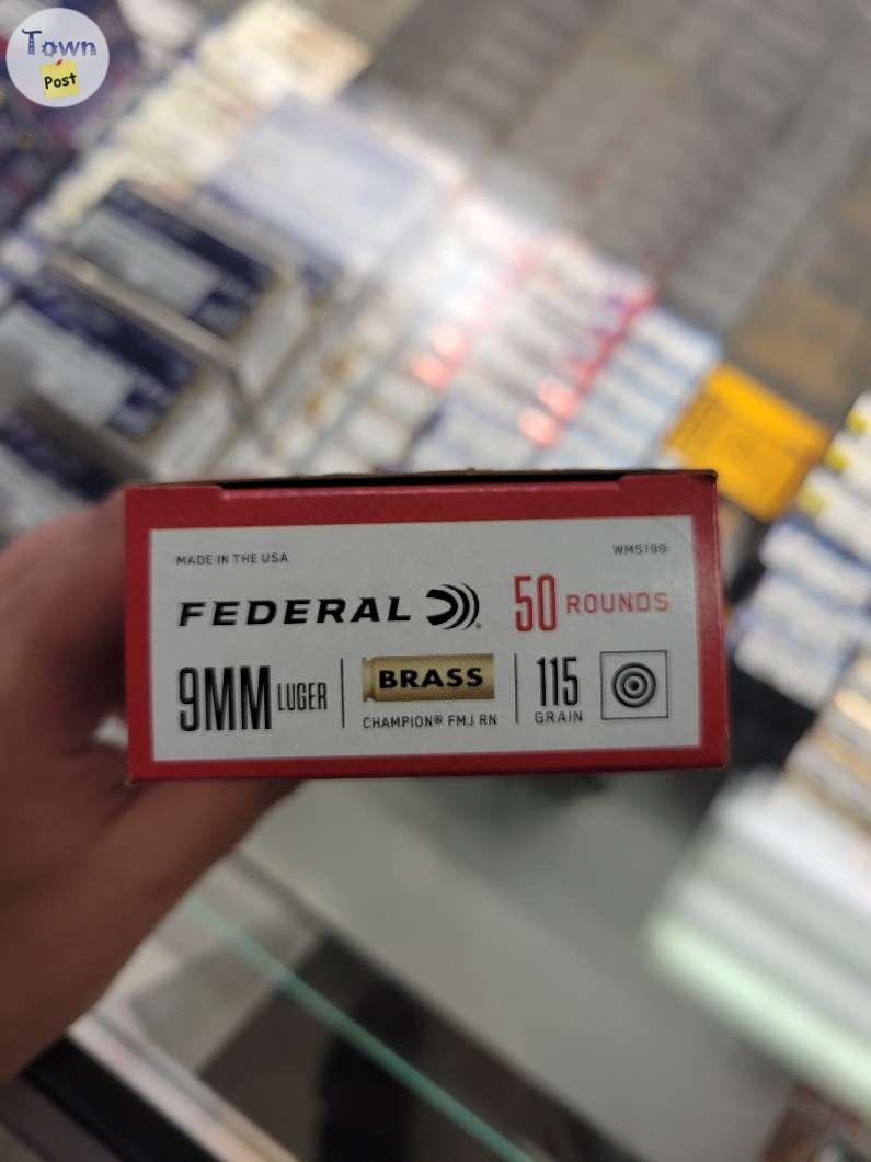 Photo of Federal 9mm 50 rounds 115g