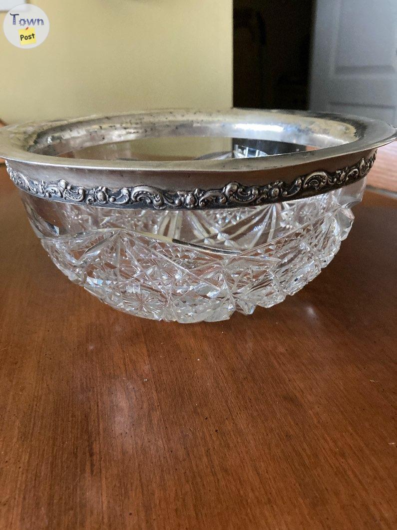 Photo of Antique Silver Rim Bowl  $205