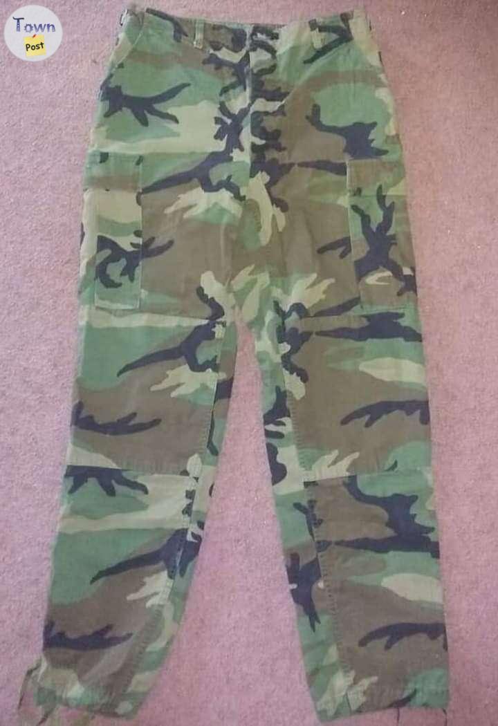 Photo of Vintage army surplus camo pants 