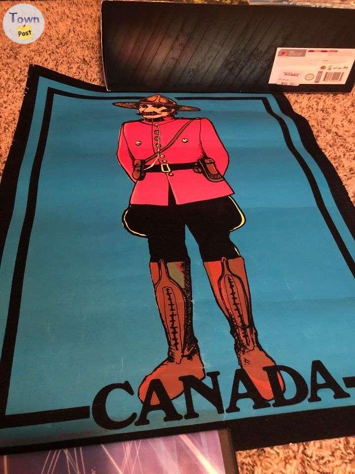 Photo of Vintage Retro Felt poster or RCMP/ Canada 1975 16x21 inches