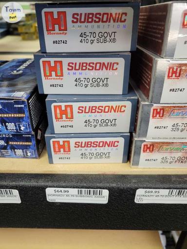 Photo of 45-70 Hornady Subsonic 410gr ammo - 1