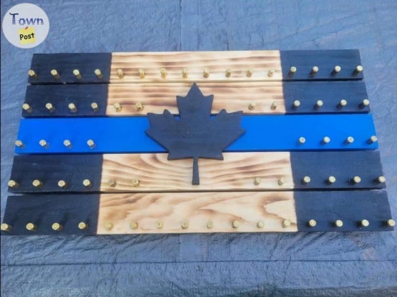 Photo of Thin Blue Line 'Distressed' Challenge Coin Holder