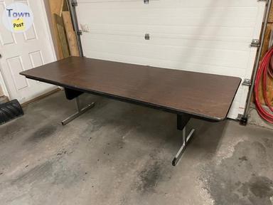 Photo of Heavy duty folding table. 96 inches. New $320 - 1