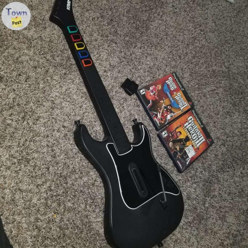 Photo of Guitar hero bundle, everything works perfectly fine just have no ps2 anymore