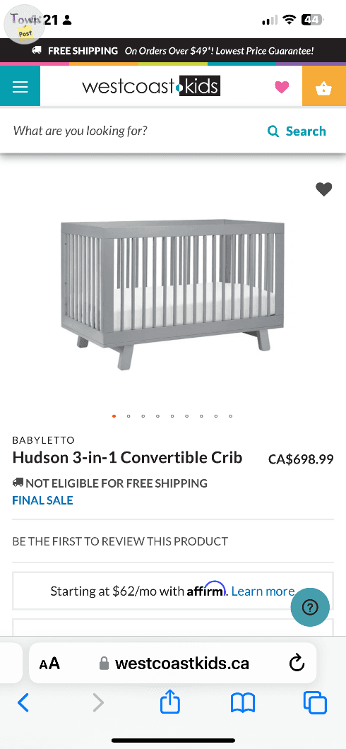 Photo of Crib-Hudson 3-in-1 Convertible Crib