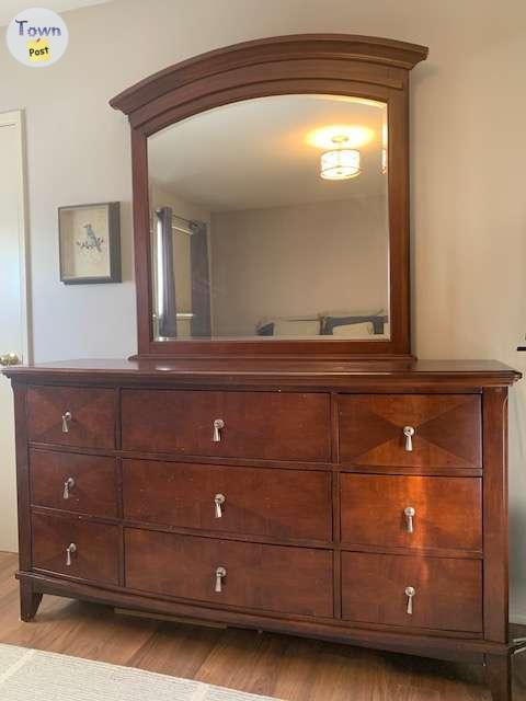 Photo of Dresser with Mirror & Headboard