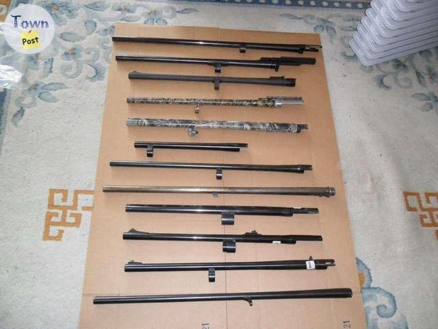 Photo of Various shotgun barres for sale.