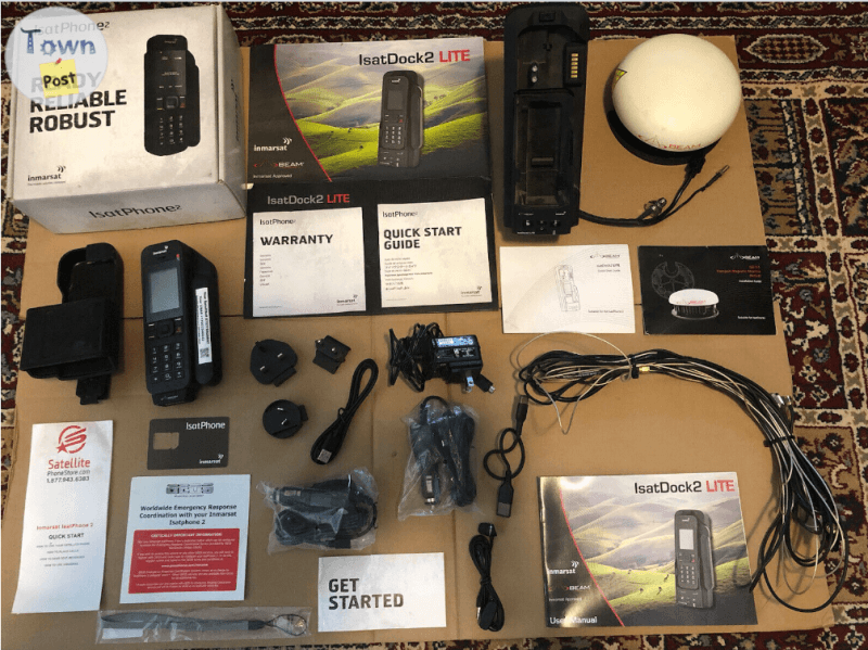 Photo of Inmarsat IsatPhone 2 Satellite Phones bundle w/ 6,954 prepaid mins & accessories