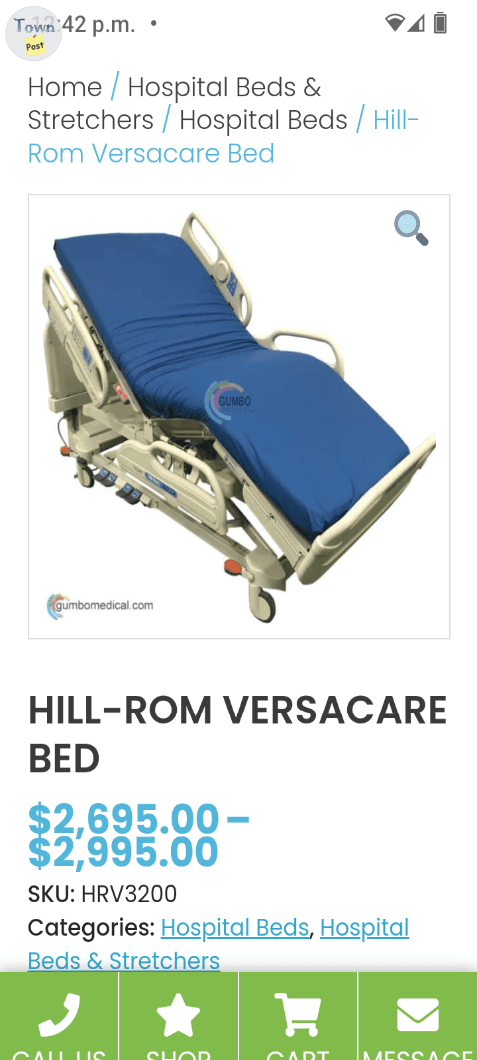 Photo of Used hospital bed for sale 