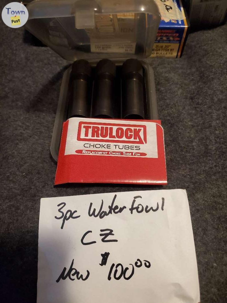 Photo of 25 cal projectiles and choke tubes for sale