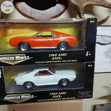 Photo of 1968 and 1969 AMC AMX Diecast cars - 1