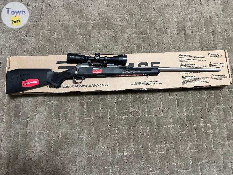 Photo of New in Box - Savage 110 Apex Storm XP Bolt-Action Rifle with Vortex Crossfire II - 7MM Rem Mag